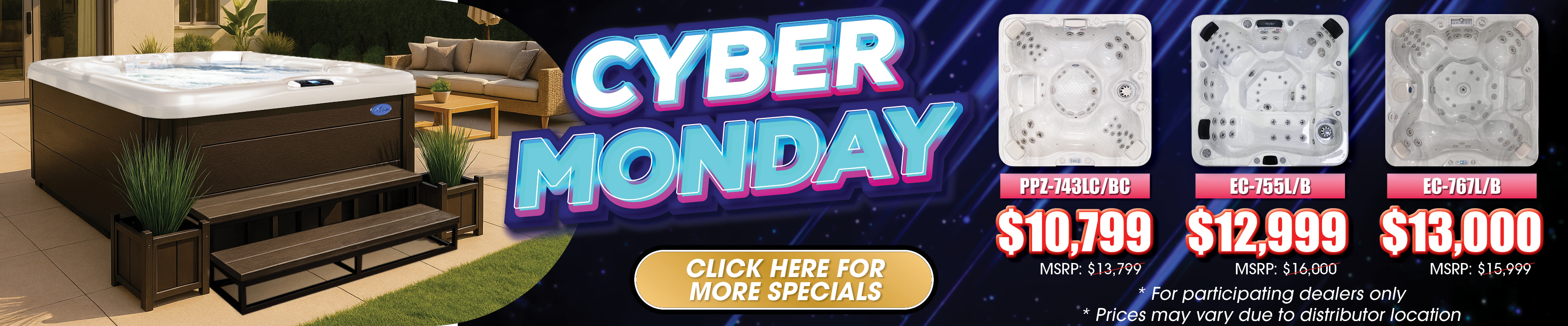 Calspas hot tub being used in a family setting - Montrose